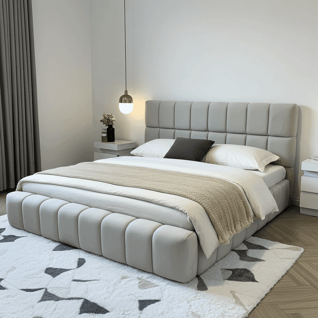 2025 Cube Ambassador Bed Frame – Bespoke Upholstered Bed UK Beds Direct ltd