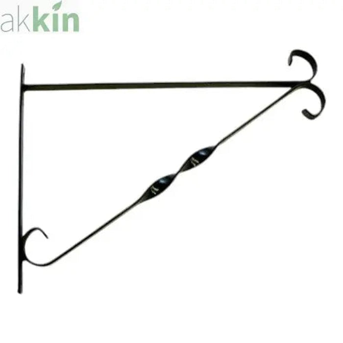 12Inch Black Metal Hanging Basket Bracket - AK Kin Garden Supplies