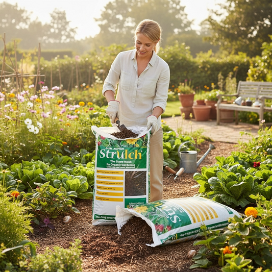 2 x 9kg Strulch Innovative Organic Straw Mulch (18kg Total)