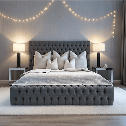 Luxeaire Ambassador Bed Frame UK – Luxury Upholstered Bed with Storage Options UK Beds Direct ltd