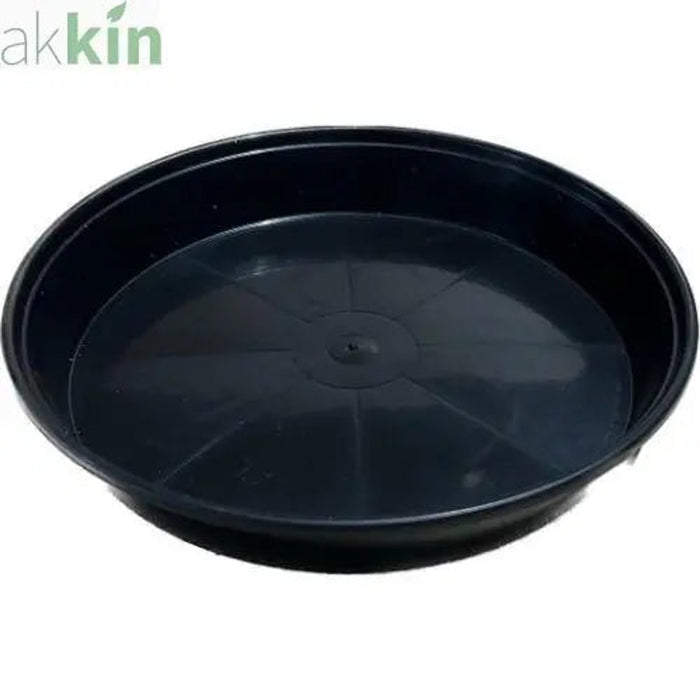 30cm Large Black Round Plastic Plant Pot Saucer AK Kin Garden Supplies