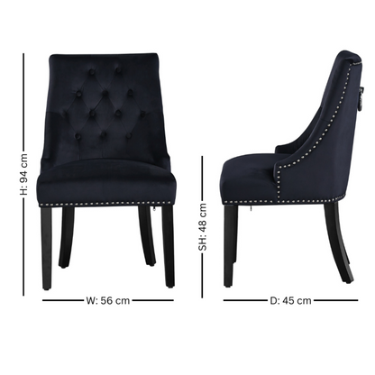 Windsor LUX Velvet Dining Chair PN Home