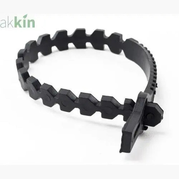 35cm 14" Super Soft Black Rubber Tree Ties Supports x10 - AK Kin Garden Supplies