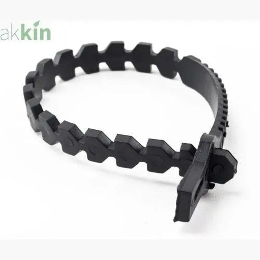 35cm 14" Super Soft Black Rubber Tree Ties Supports x10 - AK Kin Garden Supplies