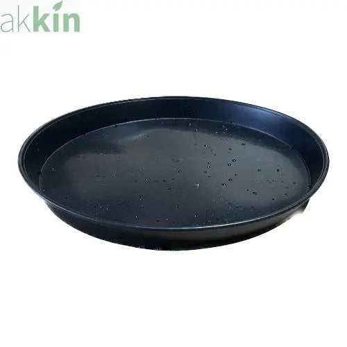 35cm Large Black Round Plastic Plant Pot Saucer - AK Kin Garden Supplies