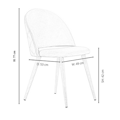 Lucia Halo Dining Set, a Table and Chairs Set of 4, White/Grey PN Home