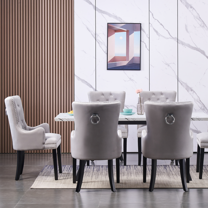 Windsor LUX Velvet Dining Chair (with armrests) PN Home
