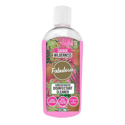 Fabulosa 220ml Concentrated Disinfectant Savage Wilderness Scent Multipurpose Surface Cleaner For Kitchen Bathroom
