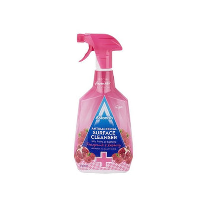 Astonish Trigger Spray 750ml Aromatic Surface Cleanser Antibac Pomegranate And Raspberry