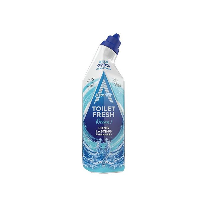 Astonish Toilet Fresh Ocean Scent Toilet Cleaner 750ml Long Lasting Freshness For Bathrooms Daily Use