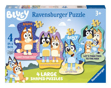 Bluey 4x Large Shaped Puzzles