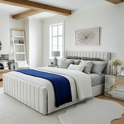 Francis Italian Modern Chesterfield Bed Frame UK Beds Direct ltd