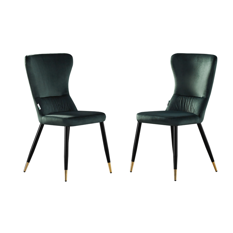 New York LUX Velvet Dining Chair with Metal Legs - Scandinavian Inspired PN Home