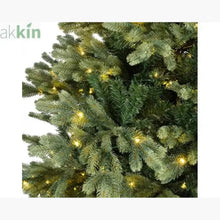 6ft 1.8m Geneva Fir GB Artificial Christmas Tree with Built In Micro LED Lights Indoor AK Kin Garden Supplies