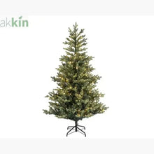 6ft 1.8m Geneva Fir GB Artificial Christmas Tree with Built In Multi Colour Micro LED Lights Indoor AK Kin Garden Supplies