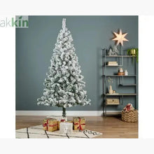 6ft 1.8m Rovinj Pine Snowy Artificial Christmas Tree Indoor AK Kin Garden Supplies