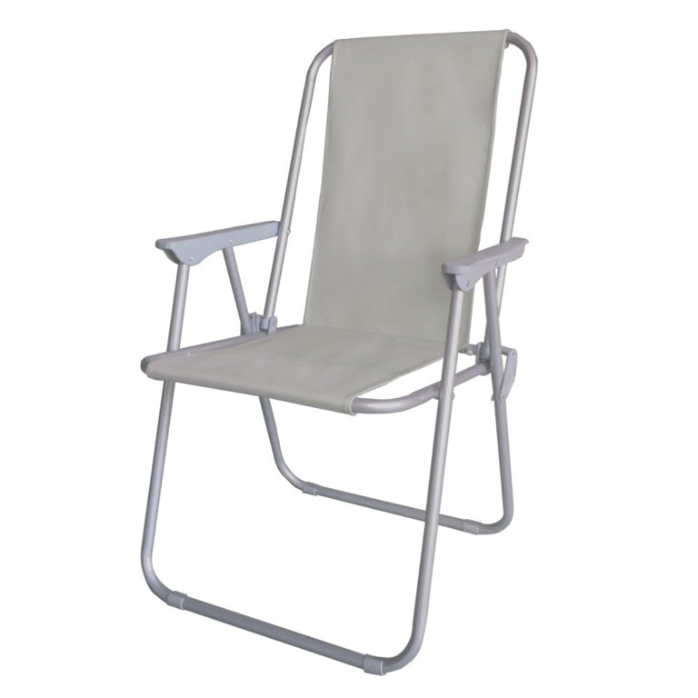 SupaGarden Contract Folding Chair Steel Frame 600D Polyester EN581 Outdoor Camping Seat