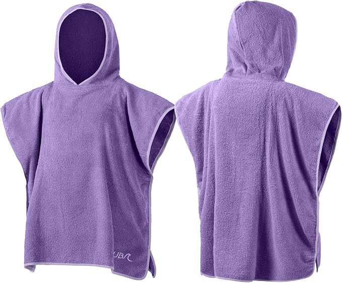 Junior Cotton Poncho - Lilac
