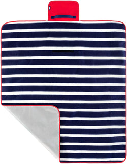 Yello Striped Fleece Picnic Rug