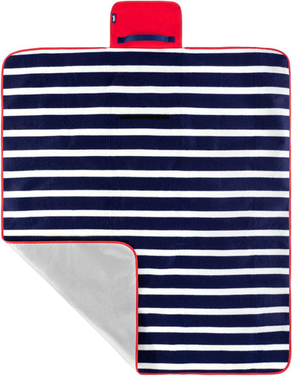 Yello Striped Fleece Picnic Rug