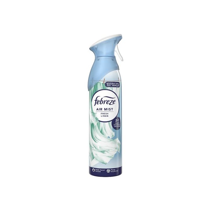 Febreze OdourClear Air Freshener Spray 185ml Fresh Linen Scent That Eliminates Lingering Odours