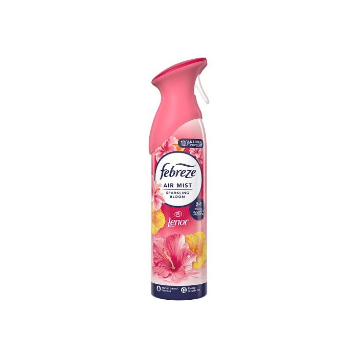 Febreze Air Spray 185ml Lenor Sparkling Bloom Odourclear Technology Fresh Scent Fragrance