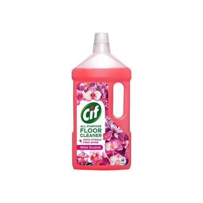 Cif Wild Orchid Floor Cleaner 950ml Multi Purpose Floor Cleaner For Linoleum Vinyl And Ceramic Tiles Residue Free Shine