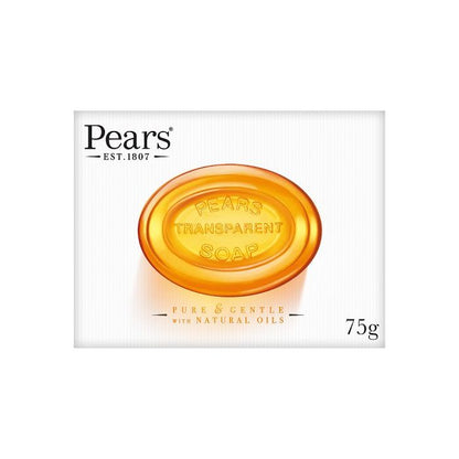Pears Bar Soap 75g Transparent Amber Scent Natural Moisturizing Bar