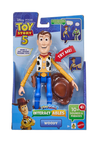 Disney and Pixar Toy Story 5 Interactables Talking Woody Figure