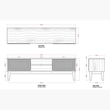 Melia Media Unit with Sliding Doors