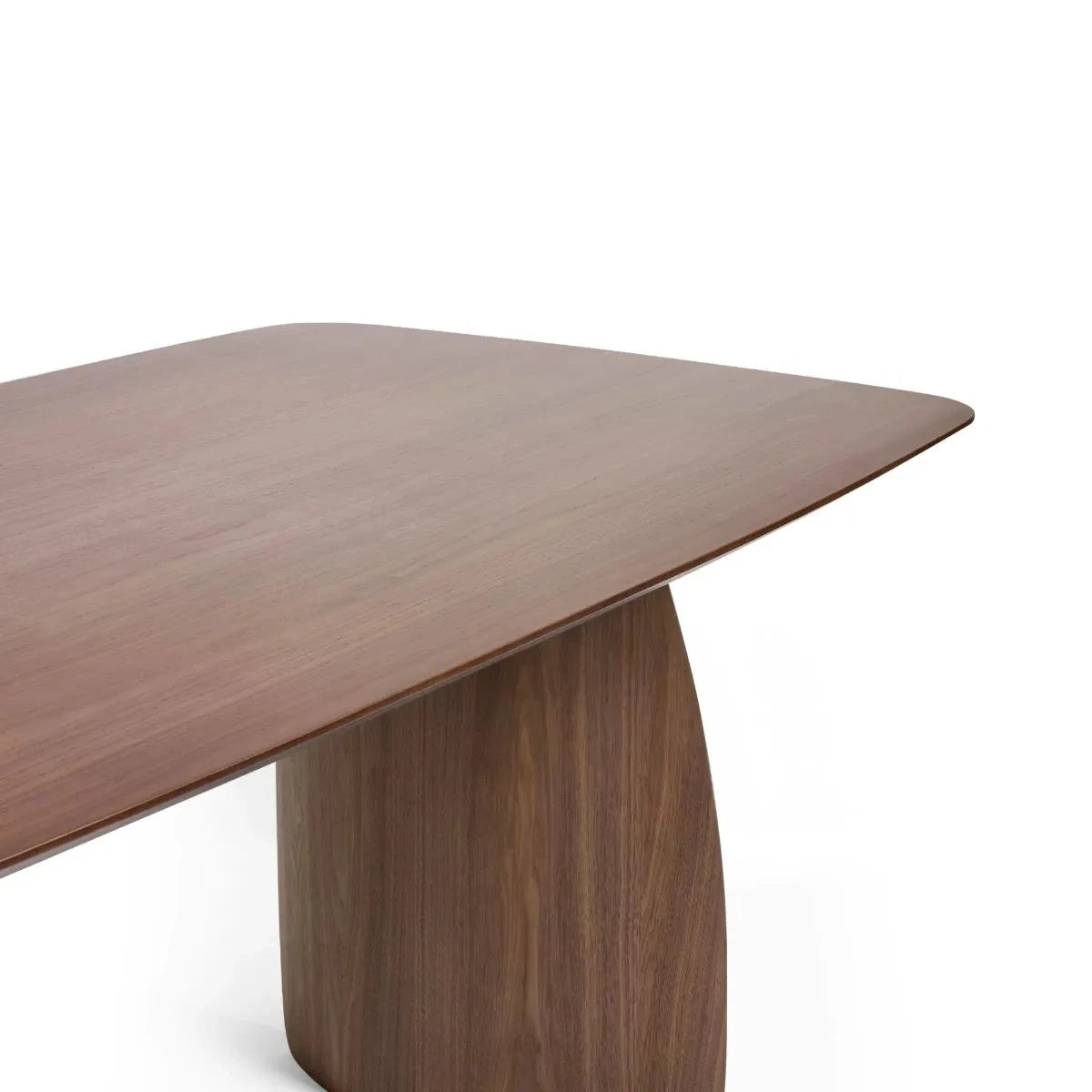 Walnut Dining Table with Curved Legs Fishe and Lilly