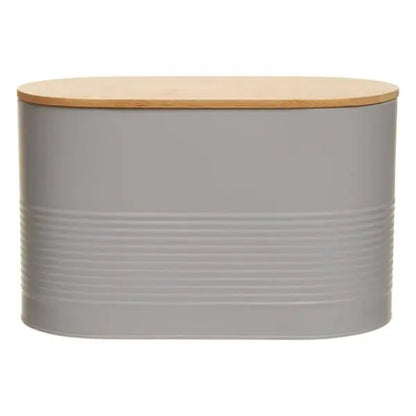 Alton Grey Modern Bread Bin H21 x D18 x W34 AK Kin Garden Supplies