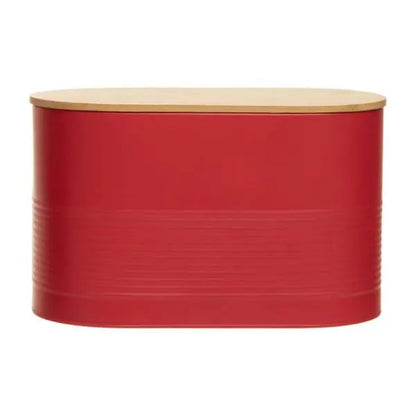 Alton Red Modern Bread Bin H21 x D18 x W34 AK Kin Garden Supplies