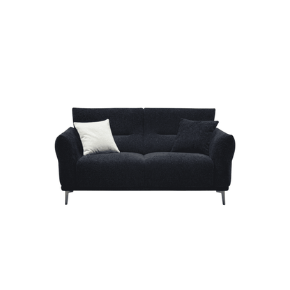 Aluxo Albany Sofa Range in Black Lux Boucle Fabric UK Beds Direct ltd