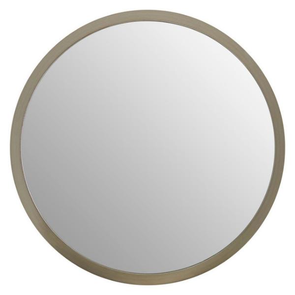 Athena Small Round Wall Mirror With Silver Frame House, Home & Garden