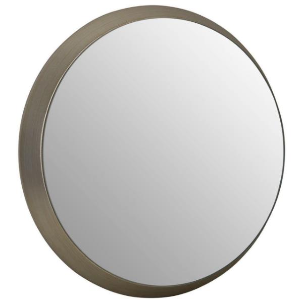 Athena Small Round Wall Mirror With Silver Frame House, Home & Garden
