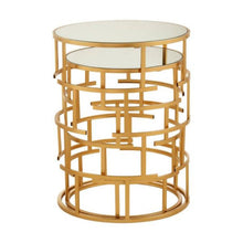 Avantis Set Of 2 Maze Design Side Tables House, Home & Garden