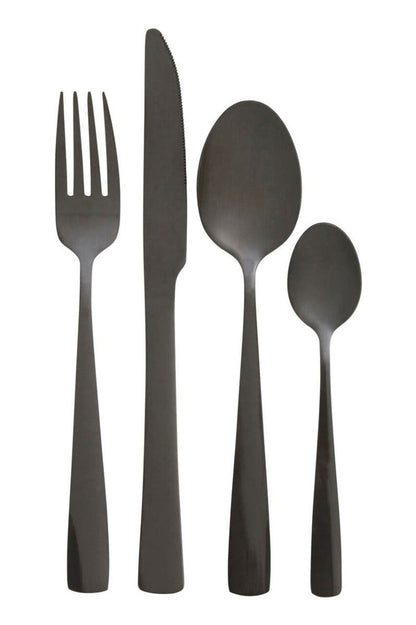 Avie 16 Piece Onyx Cutlery Set House, Home & Garden
