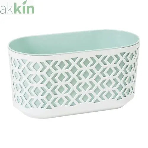 Aztec Decorative Trough 40cm - Mint & White AK Kin Garden Supplies