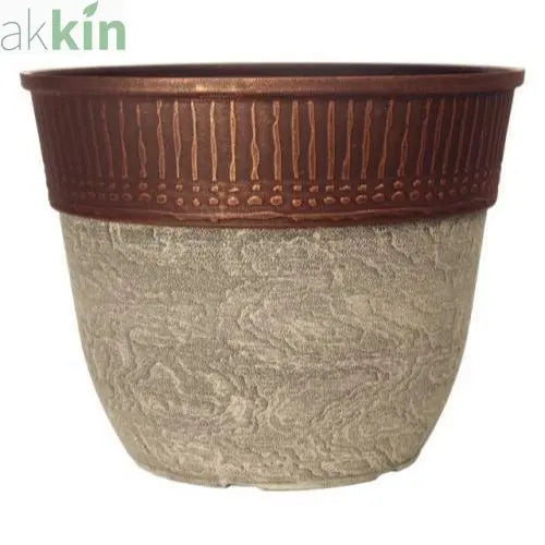 Baker Planter 15"  Ceramic White - AK Kin Garden Supplies
