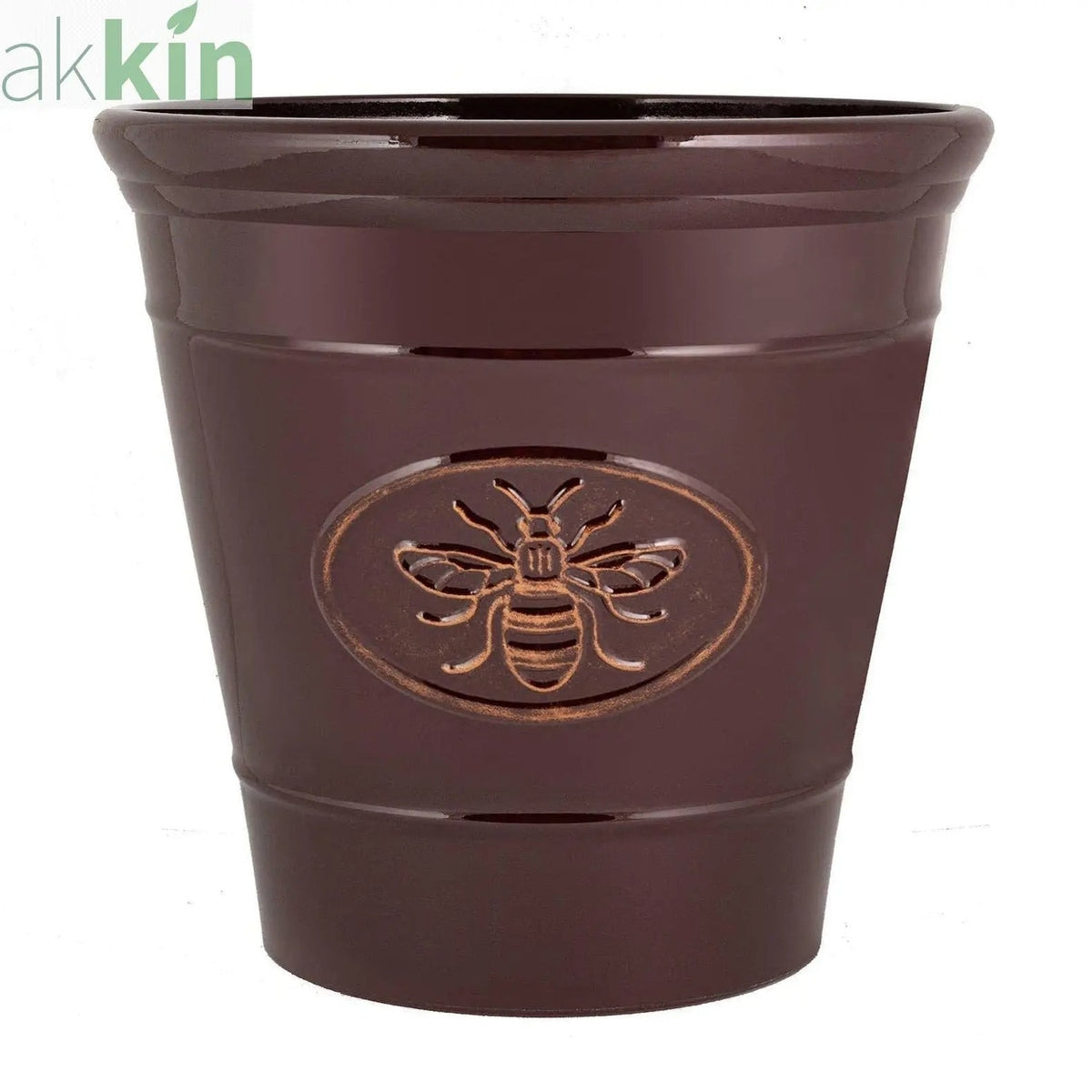 Bee Planter Round 30cm - Dark Brown - AK Kin Garden Supplies
