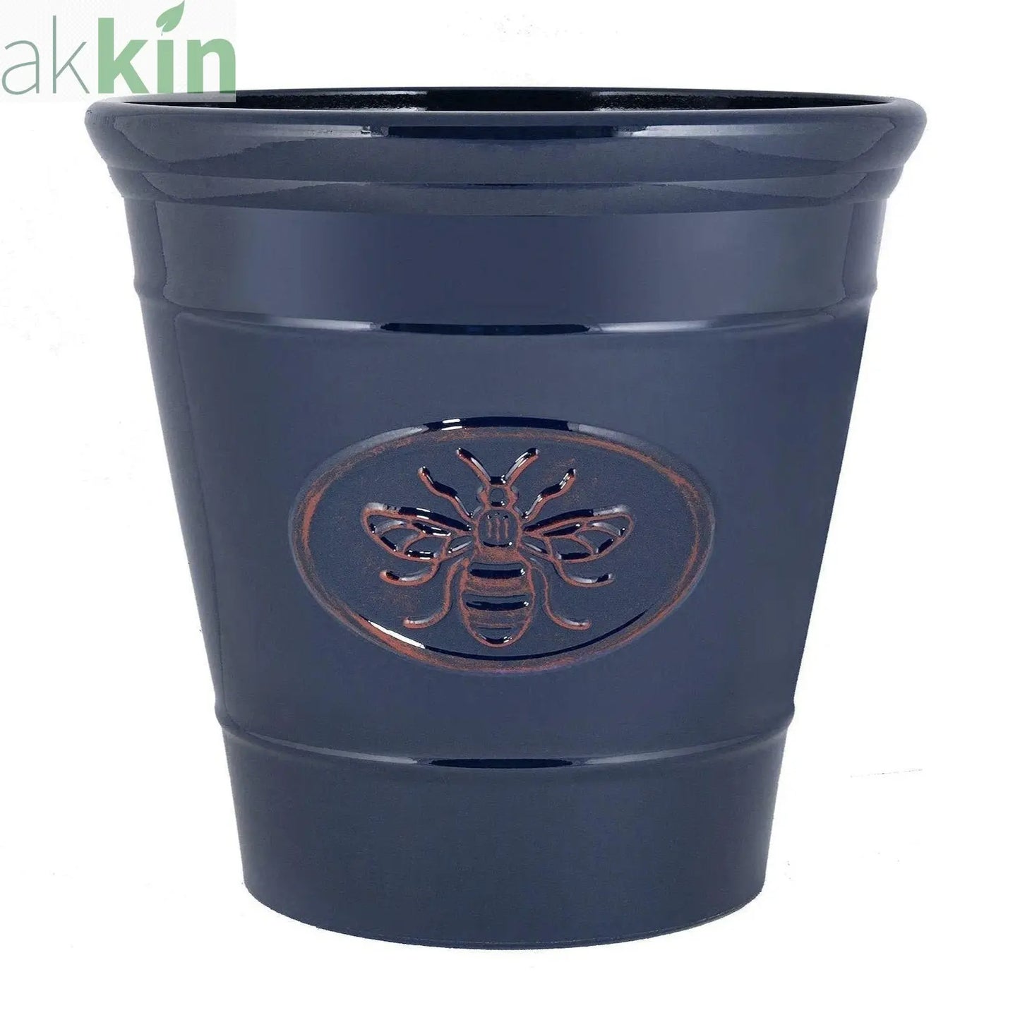 Bee Planter Round 40cm - Dark Blue - AK Kin Garden Supplies