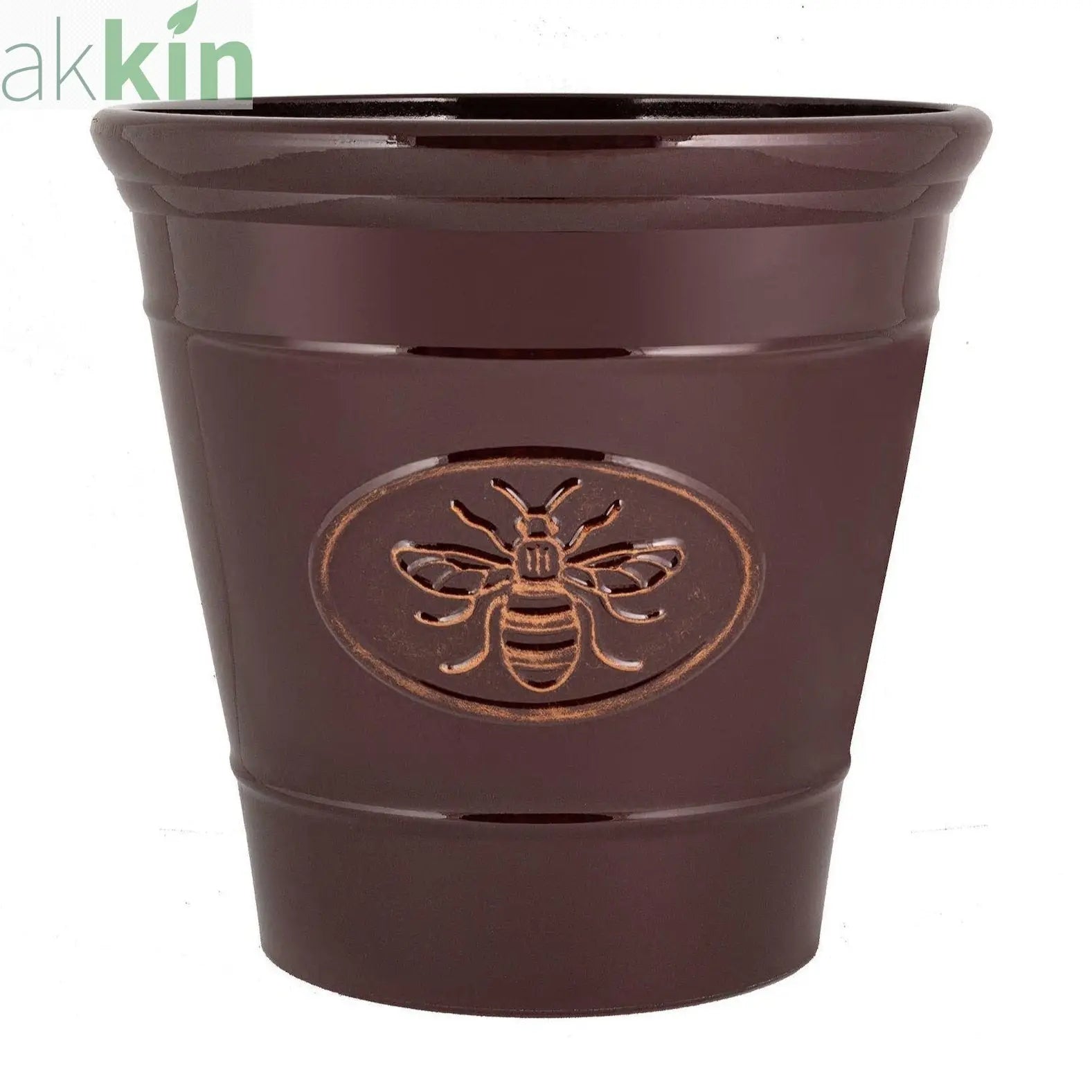 Bee Planter Round 40cm - Dark Brown - AK Kin Garden Supplies