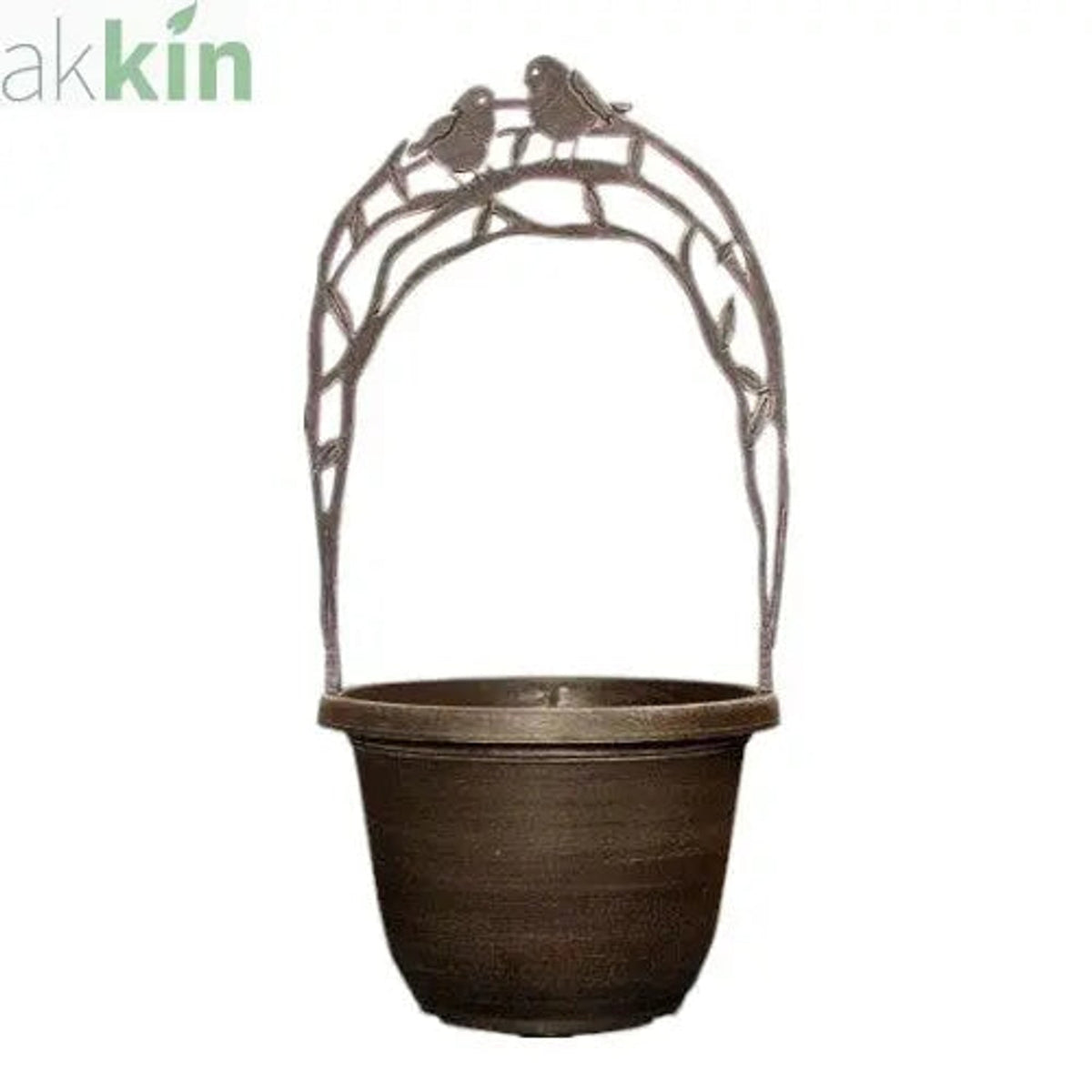 Bird Trellis planter 29cm - coffee creme AK Kin Garden Supplies