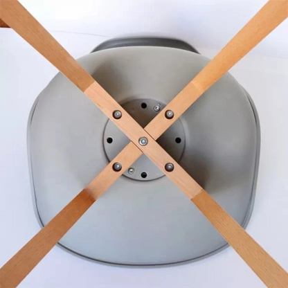 Black Halo Dining Table & Set of 4 Jamie Lorenzo Tulip chairs with Padded Seat PN Home