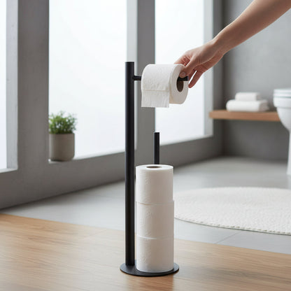 Black Toilet Roll Holder & Despenser House, Home & Garden