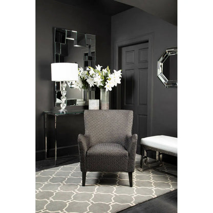 Bosie Kensington Townhouse Large Grey Hand Woven Rug w240 x d150 x h2 AK Kin Garden Supplies