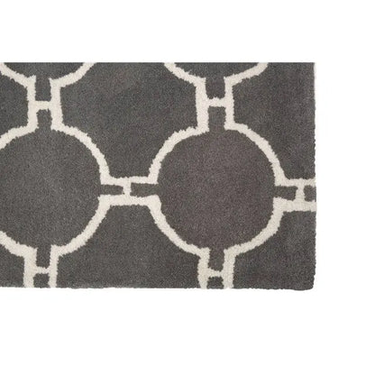Bosie Kensington Townhouse Large Grey Hand Woven Rug w240 x d150 x h2 AK Kin Garden Supplies
