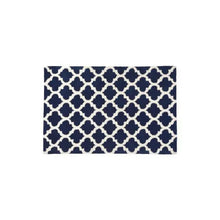 Bosie Kensington Townhouse Navy Blue and White Rug H2 x D120 x W180 AK Kin Garden Supplies
