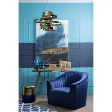 Bosie Kensington Townhouse Navy Blue and White Rug H2 x D120 x W180 AK Kin Garden Supplies